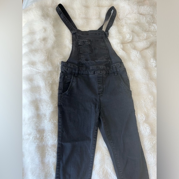 Free People Charcoal Overalls - Picture 2 of 5